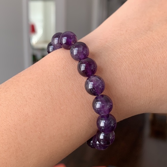 Natural Amethyst Bracelet - Picture 3 of 5
